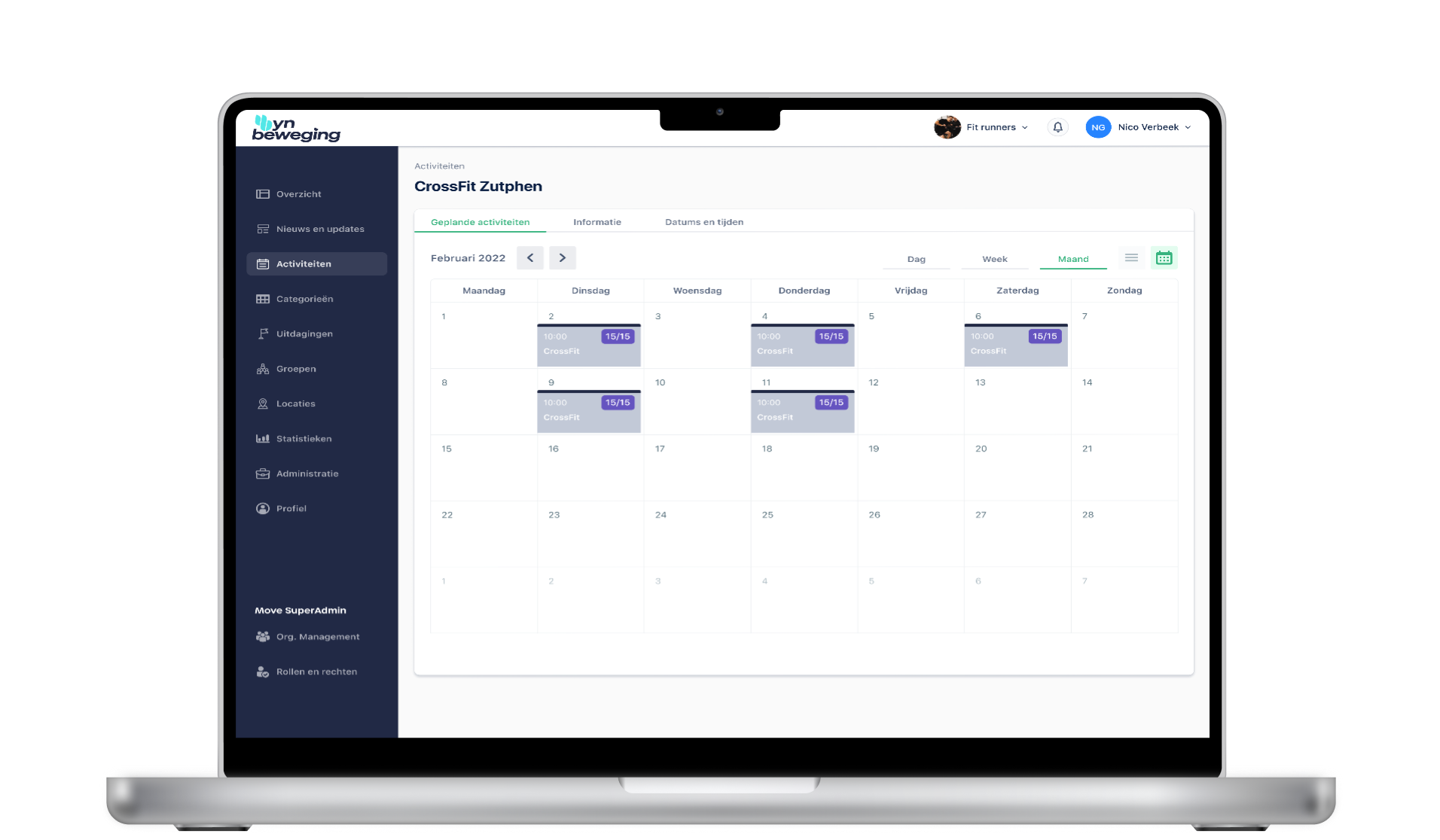 Sportaanbod dashboard Noardeast- Fryslân | YnBeweging